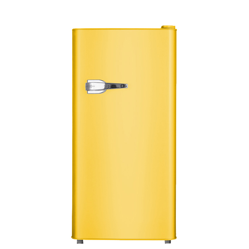 志高小型单门家用复古冰箱