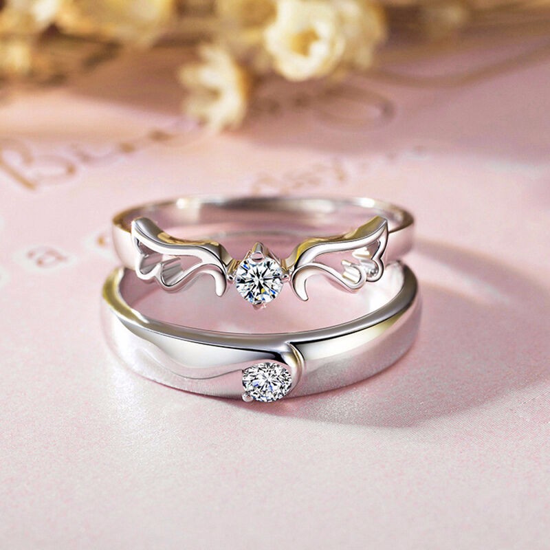 欧莱丹 比翼双飞情侣对戒