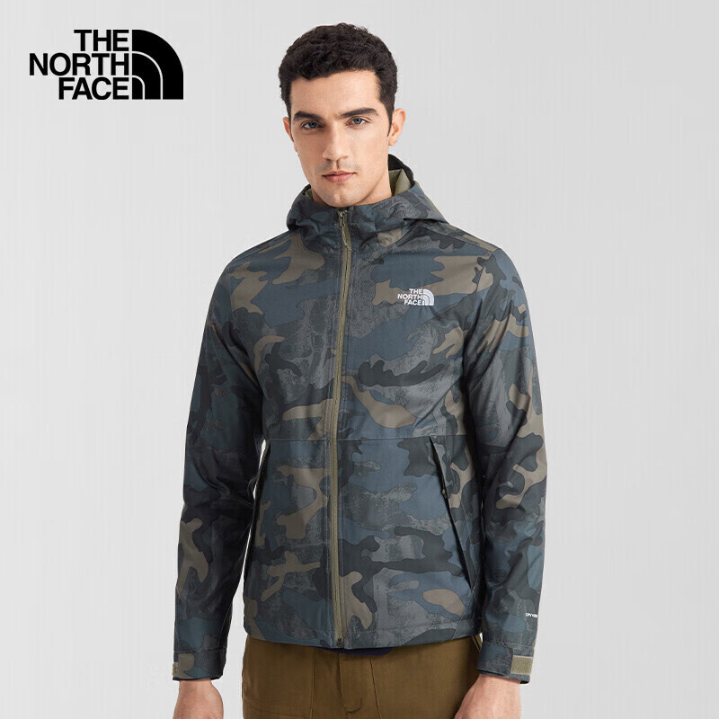 The north face outdoor sports top windproof and water splashing single layer jacket spring and summer trend hooded jacket men's 5jzk