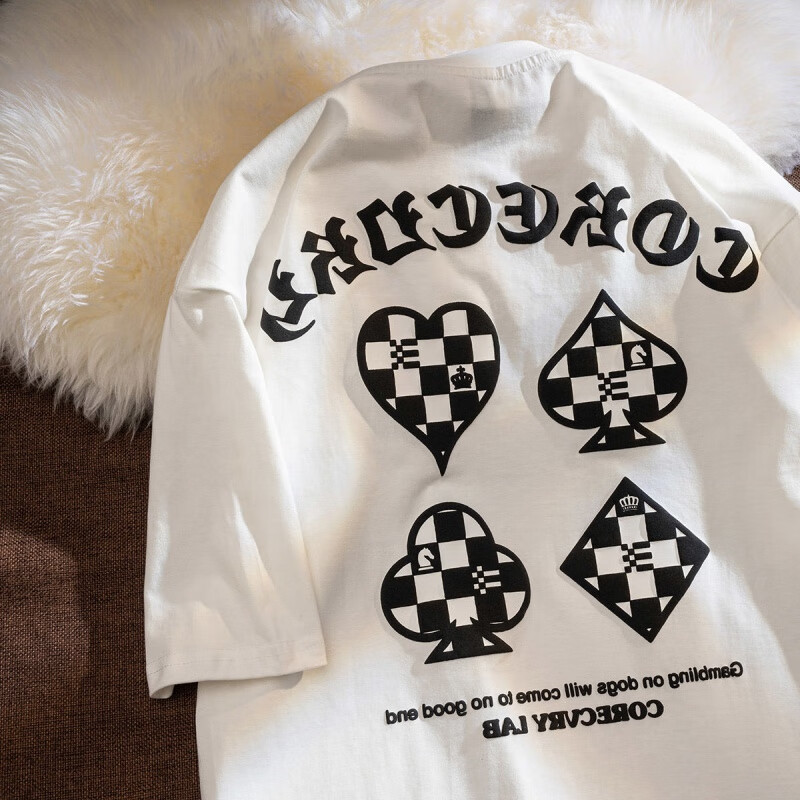 Special national fashion men's wear joint name heavy clothes men's small Nili short sleeved t-shirt men and women's same style lovers wear Vintage loose summer coat men's European and American fashion brand t-shirt men's pure cotton fashion
