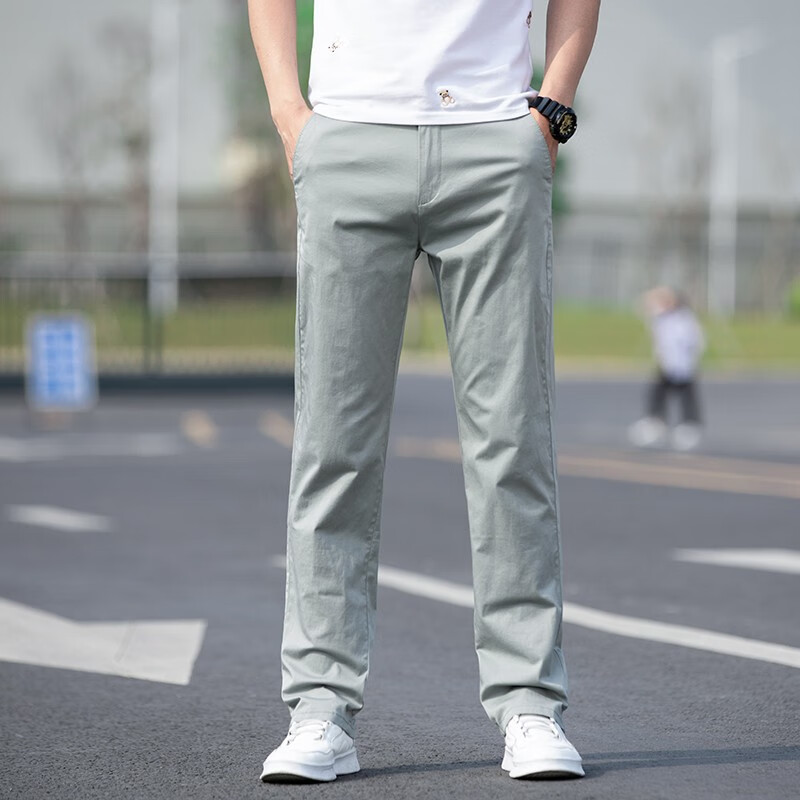 Lee Cooper casual pants men's summer thin men's straight loose men's pants elastic versatile men's pants fashion