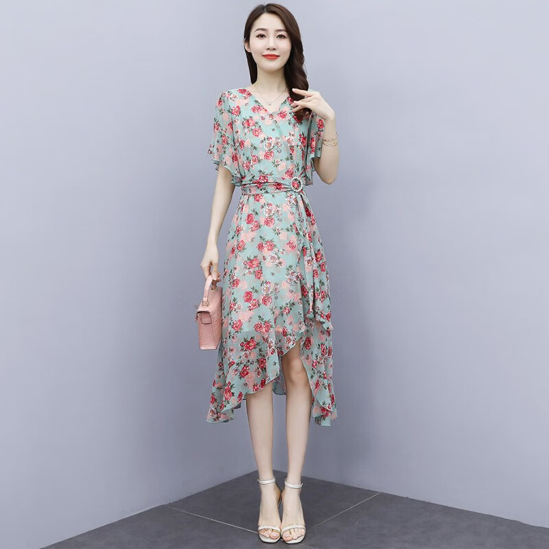 Light luxury brand zppsn summer 2022 new gentle temperament floral skirt, foreign style, thin temperament, age reducing dress