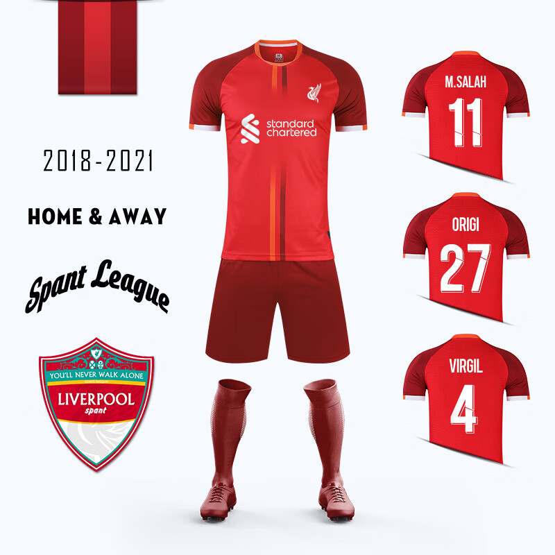 Zhengbao Vintage Liverpool jersey Custom football suit set men's and women's sports unpopular short sleeve competition training team uniform print