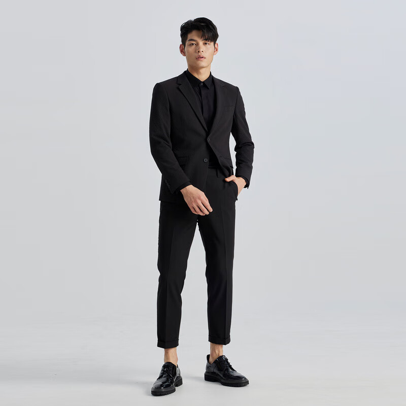 [same model in the mall] LiLang light fashion men's wear lilanz2022 spring new style suit men's casual suit solid color trend single Western coat q2cdx82