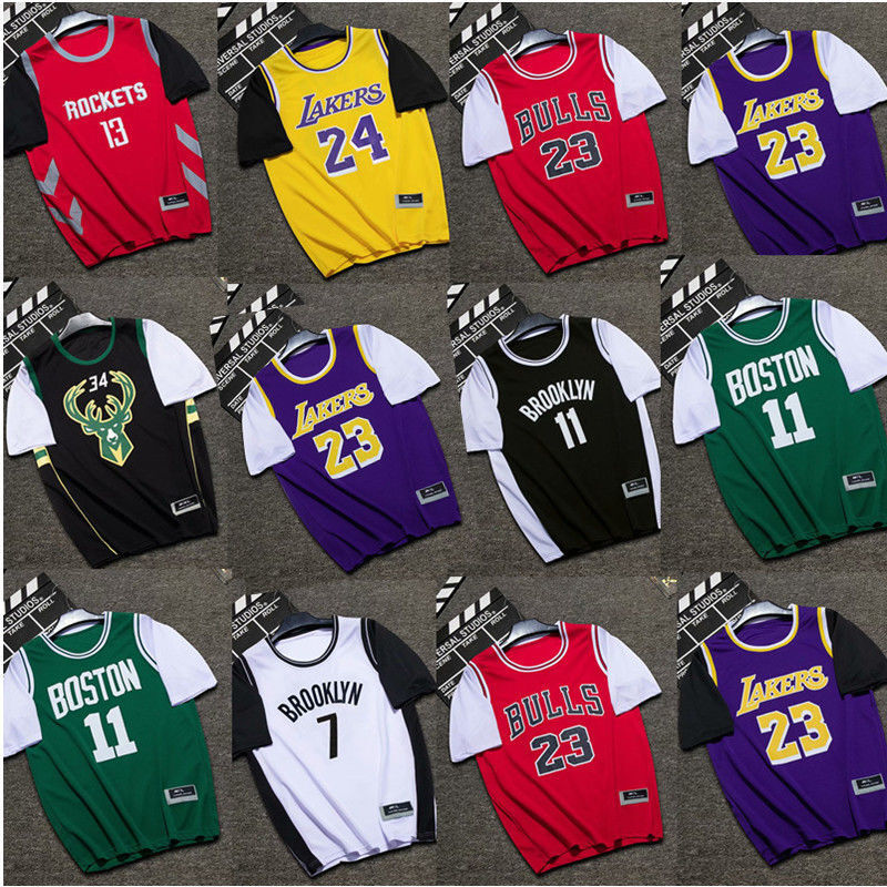 Tencent sports NBA flagship store, the same Lakers 24 23 basketball net men's and women's basketball suit, team jersey training suit, customized 24