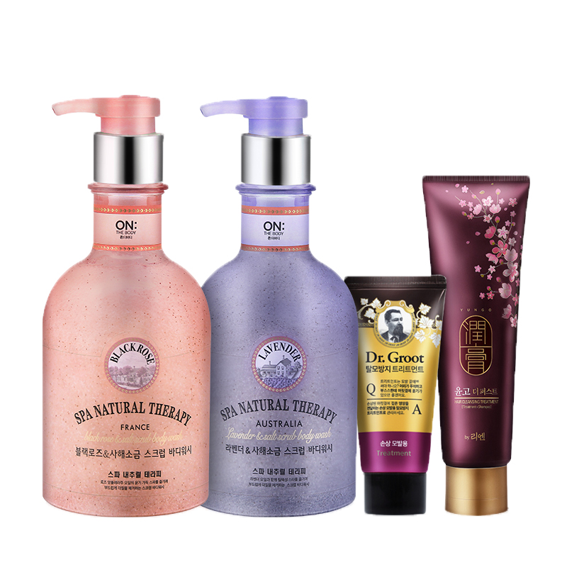 安宝笛水养柔肤海盐沐浴露套装