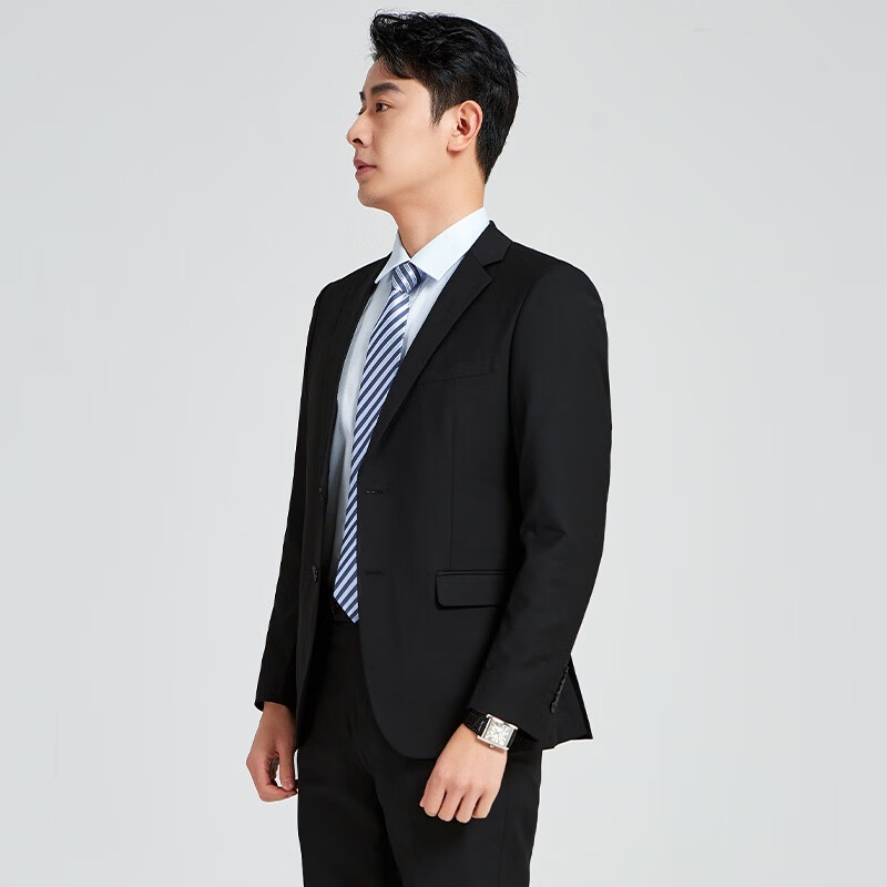 Sheshu suit suit men's business suit slim fit solid color business suit suit west two button double slit sstxjckrq2202