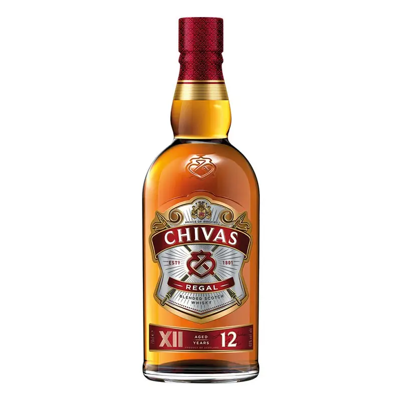 芝华士（Chivas）12年苏格兰调和型威士忌洋酒1000ml(1L) （裸瓶