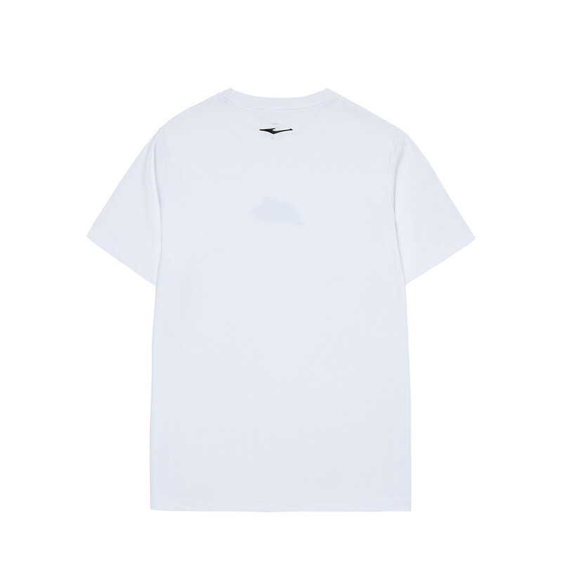 Hongxing Erke men's cartoon printing simple student cool round neck short sleeve T-shirt [release calories] 51222291093 white 2XL