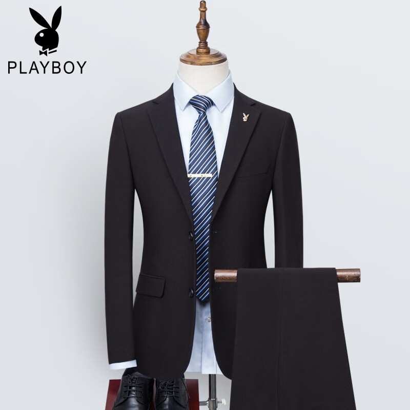 Playboy business men's suit suit men's slim fit business suit formal work suit wedding bridegroom's dress coat