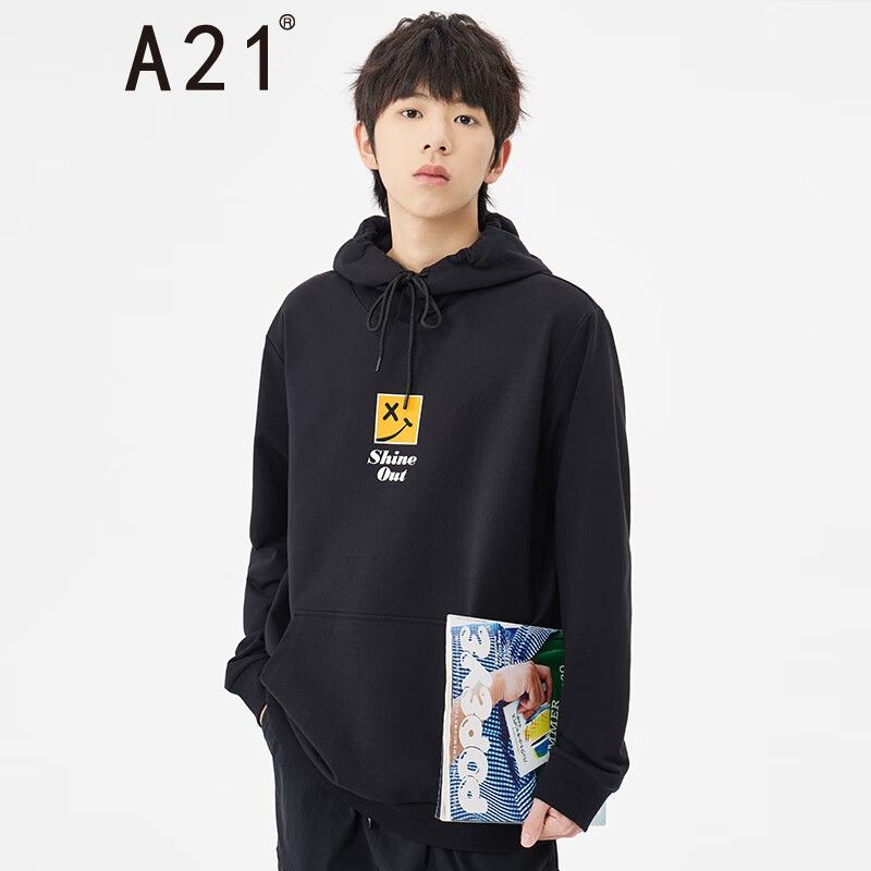 A21 spring 2022 men's hooded long sleeved sweater printed fashion brand comfortable casual men's top r42132024