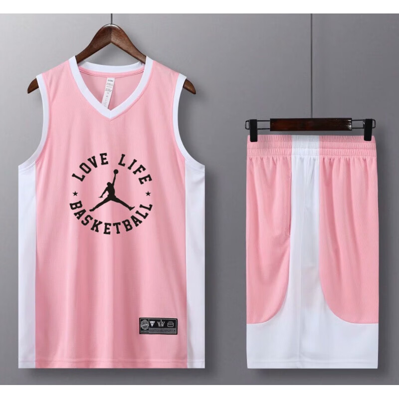 Tengxun sports nba new customized basketball clothes women's basketball clothes women's basketball clothes women's basketball clothes men's and women's basketball clothes men's and women's Pink