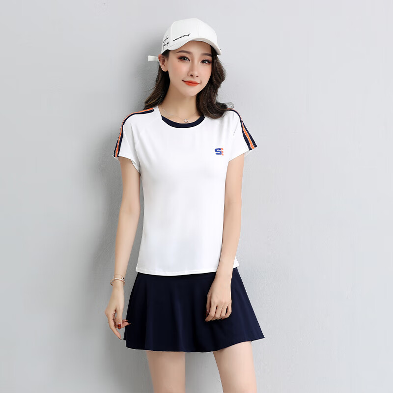 Nonghua and Mei sports suit women's 2022 summer new sports leisure loose kindergarten clothes short sleeved skirt and pants suit female teachers' garden clothes badminton clothes