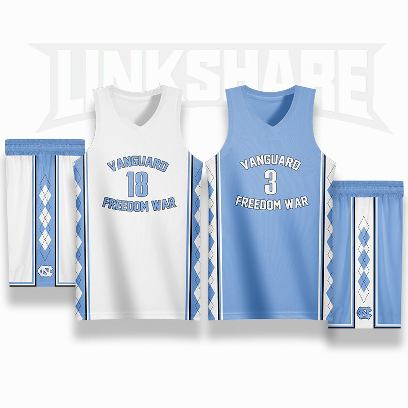 Quick win basketball suit men's customized American Jersey match training team uniform printed on the uniform of high school students of the University of North Carolina