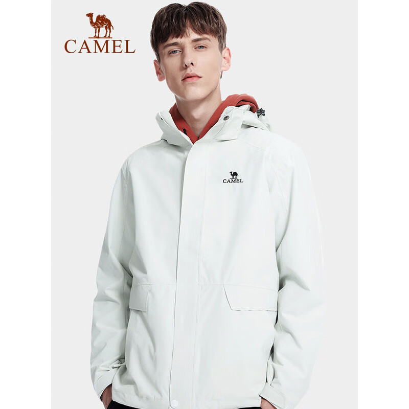 Camel stormsuit men's and women's autumn and winter thickened two-piece three in one detachable jacket