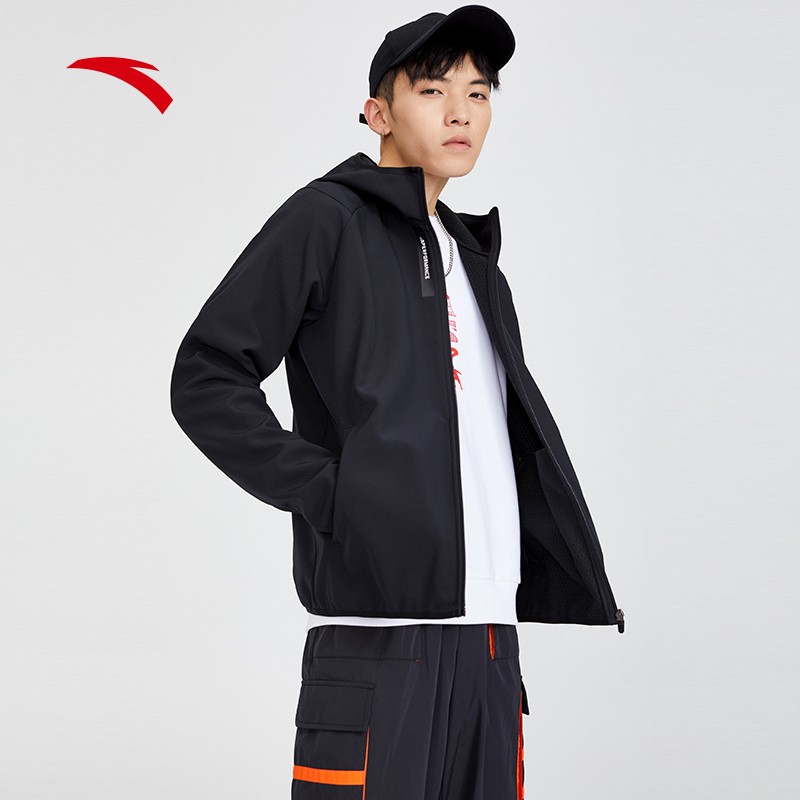 Anta coat men's 2022 spring new hooded cardigan zipper Woven Sportswear men's casual sportswear online store