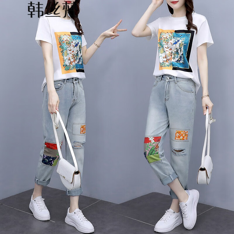 Han sifan short sleeve T-shirt women's 2022 summer new Korean version loose and versatile fashion thin solid color bottomed shirt women's wear