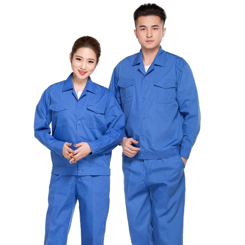 Invoiced spring and autumn work clothes set men's and women's thin wear-resistant short sleeved tops, auto repair and decoration factory clothes, labor protection clothes, customized summer work clothes, work clothes, and customized logo wo