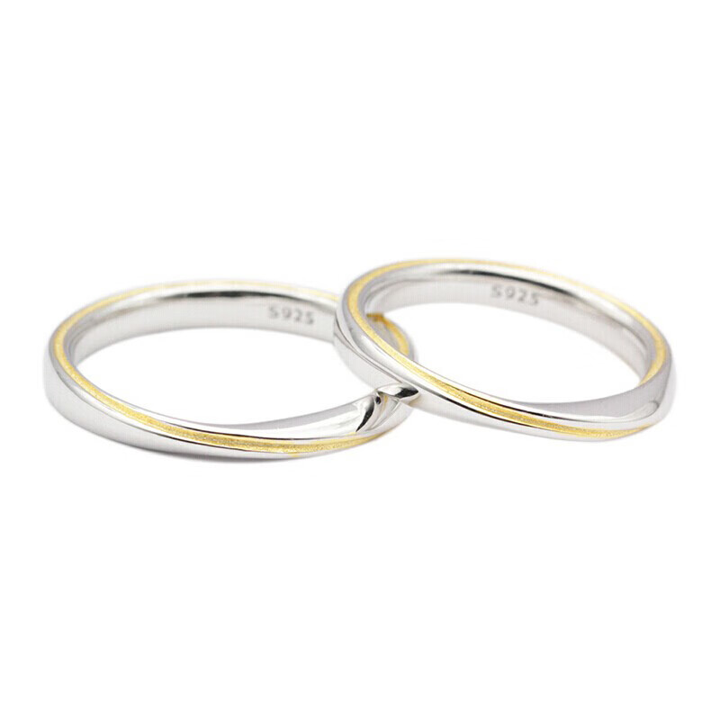 一米阳光简约活口戒指