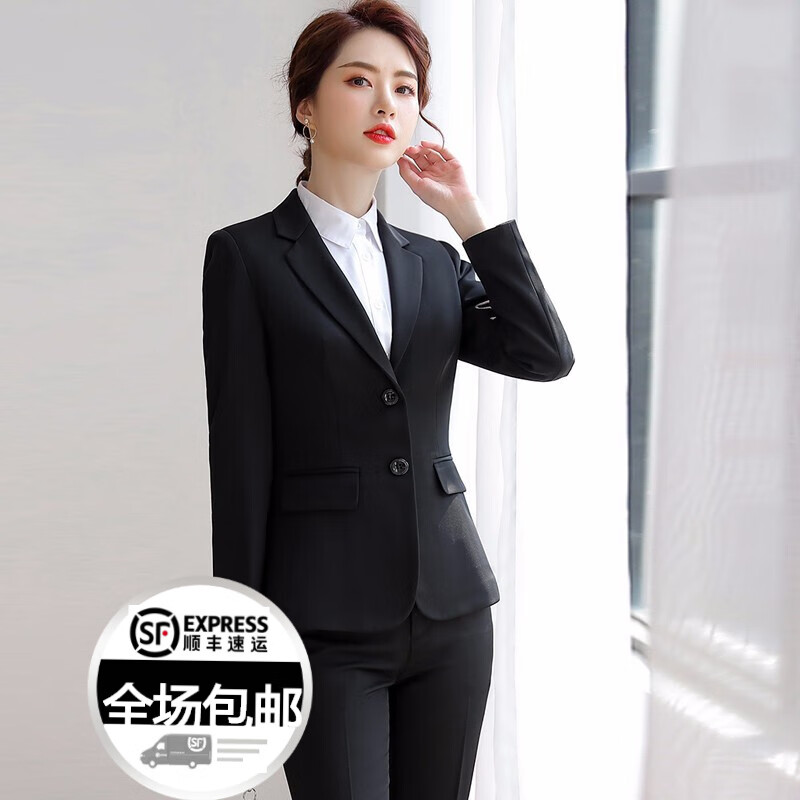 Celebrity metropolis professional dress women's dress long sleeved small suit women's formal dress work suit interview