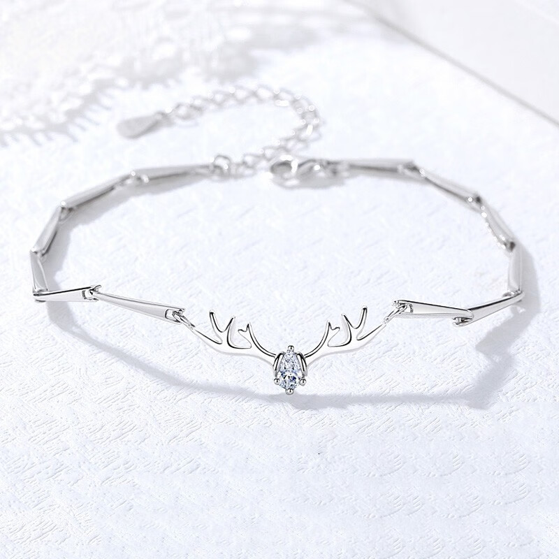 鑫铂尼 纯银手链女时尚饰品手链