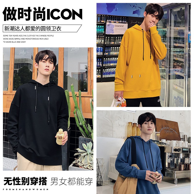 Antarctica sweater men's hooded spring and autumn coat young men's loose fashion spring men's wear