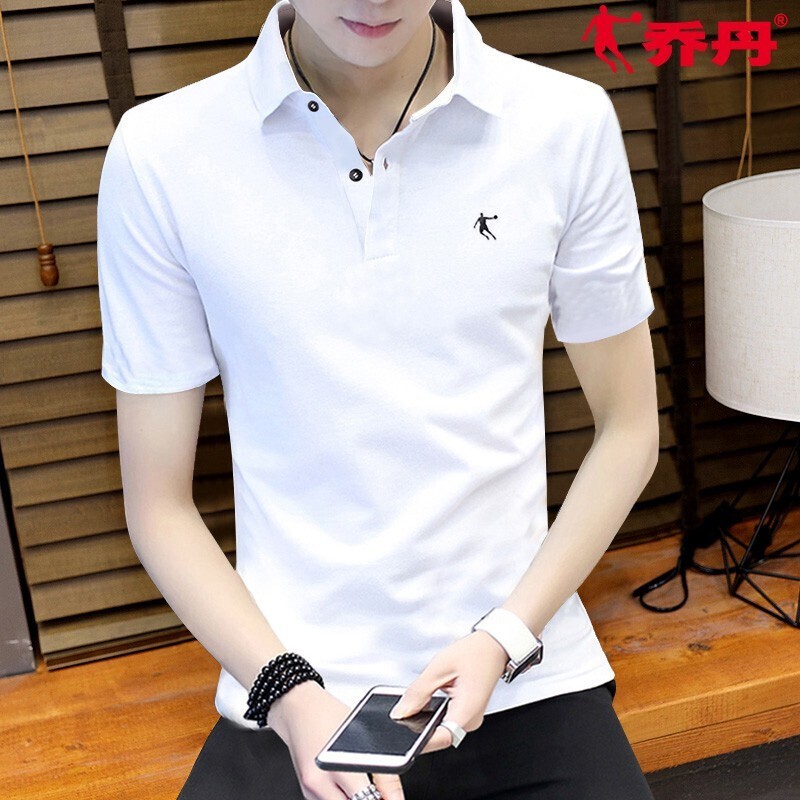 Jordan short sleeved T-shirt Polo sportswear men's clothing spring and summer Pullover fashion leisure round neck quick drying breathable running fitness clothes bottomed Shirt Top