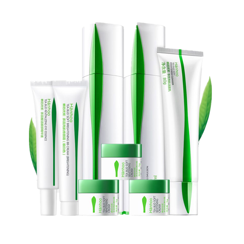 韩后茶蕊补水嫩白淡斑美白套装