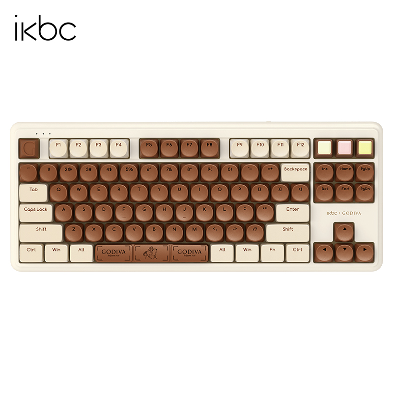 歌帝梵联名巧克力机械键盘，颜值很高的女朋友礼物