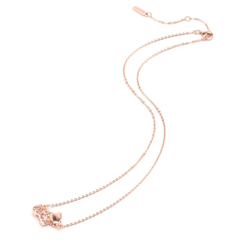 AGATHA 跳动的心锁骨链