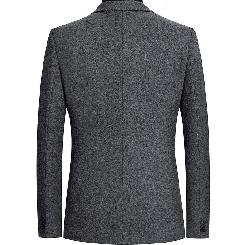 2021 autumn and winter wool woolen men's suit men's coat wool tweed small suit casual men's wear single suit men's coat