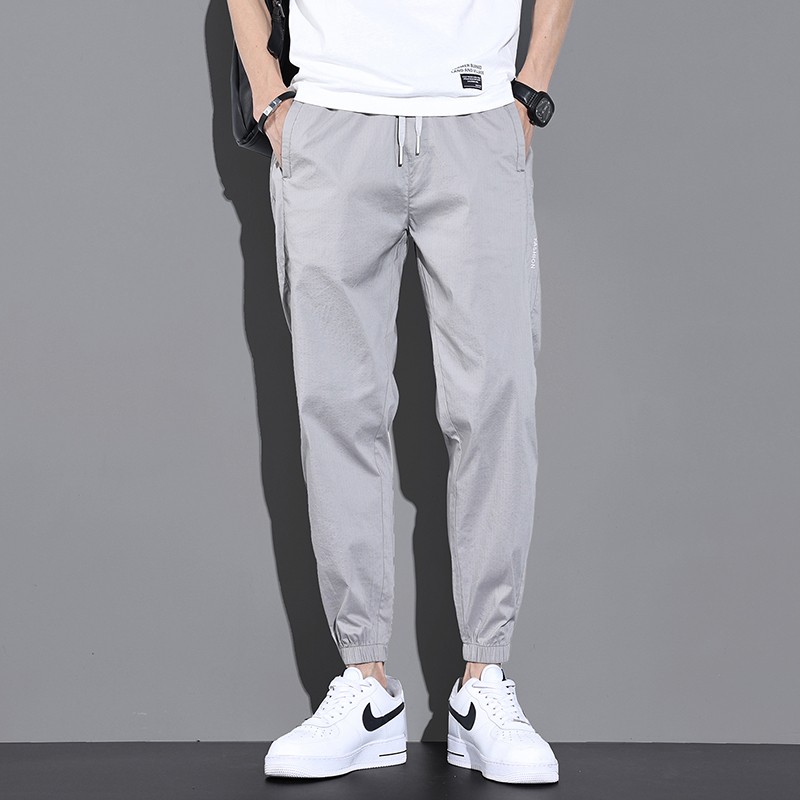 Lee Cooper casual pants men's loose Leggings spring and summer new versatile loose pants men's trend Korean pure color simple and comfortable casual men's wear