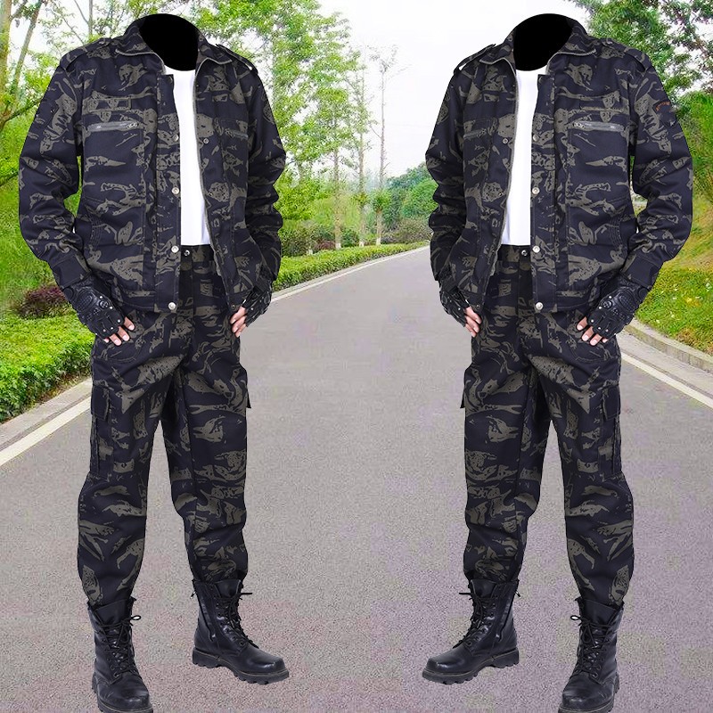 Binyijie work clothes suit male labor protection clothes spring and autumn work clothes electric welder construction site work clothes workers wear-resistant work clothes