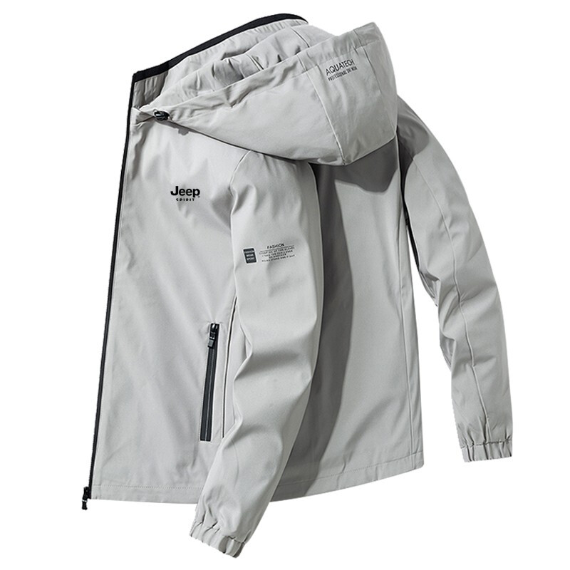 Jeep Jeep jacket men's coat men's autumn and winter new solid color Hooded Jacket business middle-aged and youth fashion outdoor students Plush thickened casual wear men's wear Jeep Jeep jacket men's coat men's autumn and winter new solid color Hooded Jacket business middle-aged and youth fashion outdoor students Plush thickened casual wear men's wear