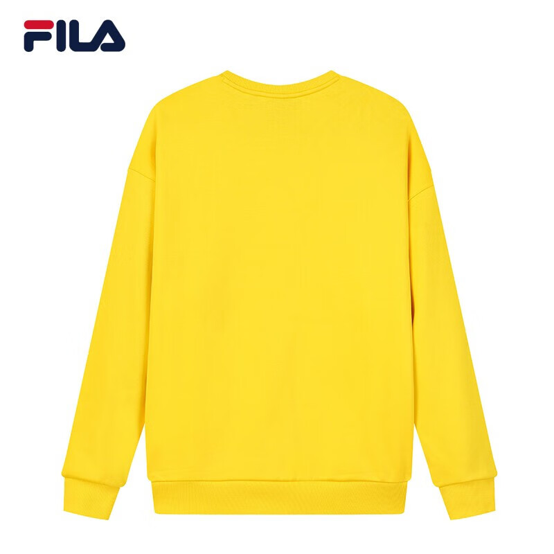 FILA [add thin velvet] Philharmonic official couple Pullover for men and women the same long sleeved leisure multicolor sports round neck top for men and women