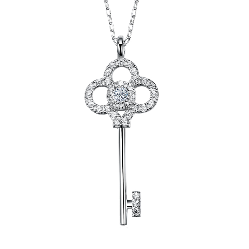 简丹 S925银钥匙项链