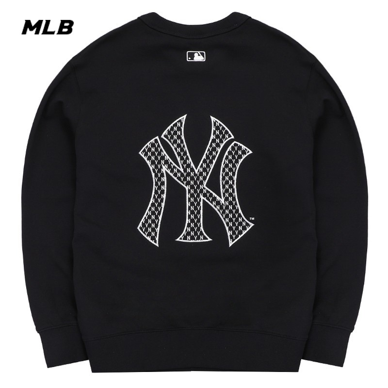 MLB official Korean Pullover 2022 spring new men's and women's sportswear New York Yankees NY long sleeve Vintage flower ins trendy round neck couple casual sweater