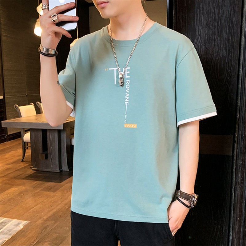 Crocodile T-shirt crocodile short sleeve t-shirt men's summer fashion trend sports leisure men's versatile Top Men's round neck Pullover men's kxp T227