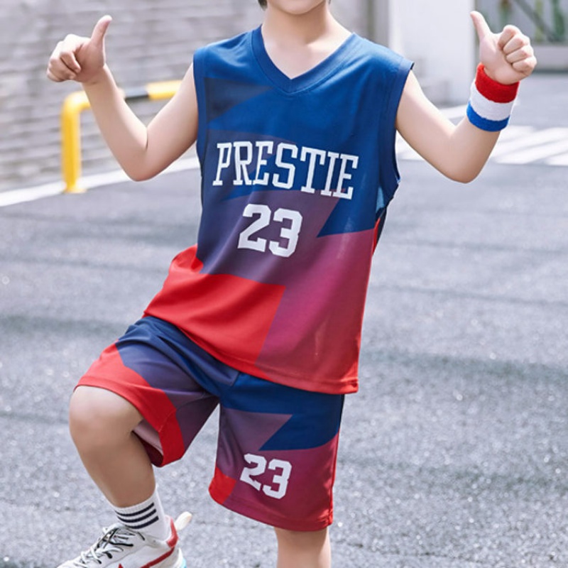 Magic source boys' basketball suit quick drying 2021 new suit summer vest children's boys' summer clothes middle and large children's sports jersey Magic source boys' basketball suit quick drying 2021 new suit summer vest children's boys' summer clothes middle and large children's sports jersey