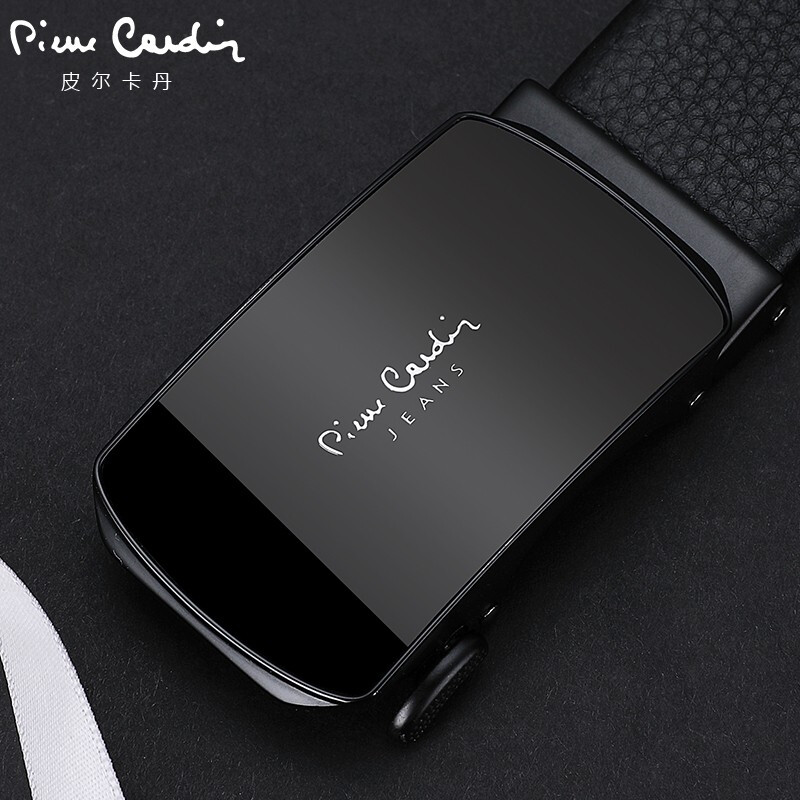 皮尔卡丹男士头层牛皮皮带200元左右送男士礼物