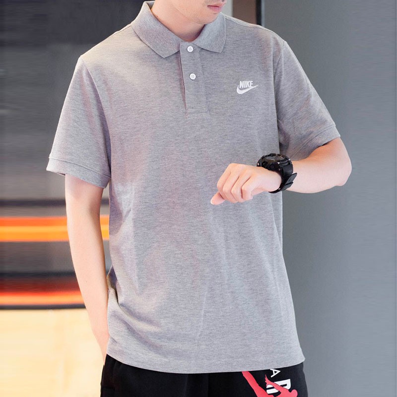 Nike men's 2022 summer new sportswear polo shirt comfortable casual breathable Lapel short sleeve half sleeve T-shirt