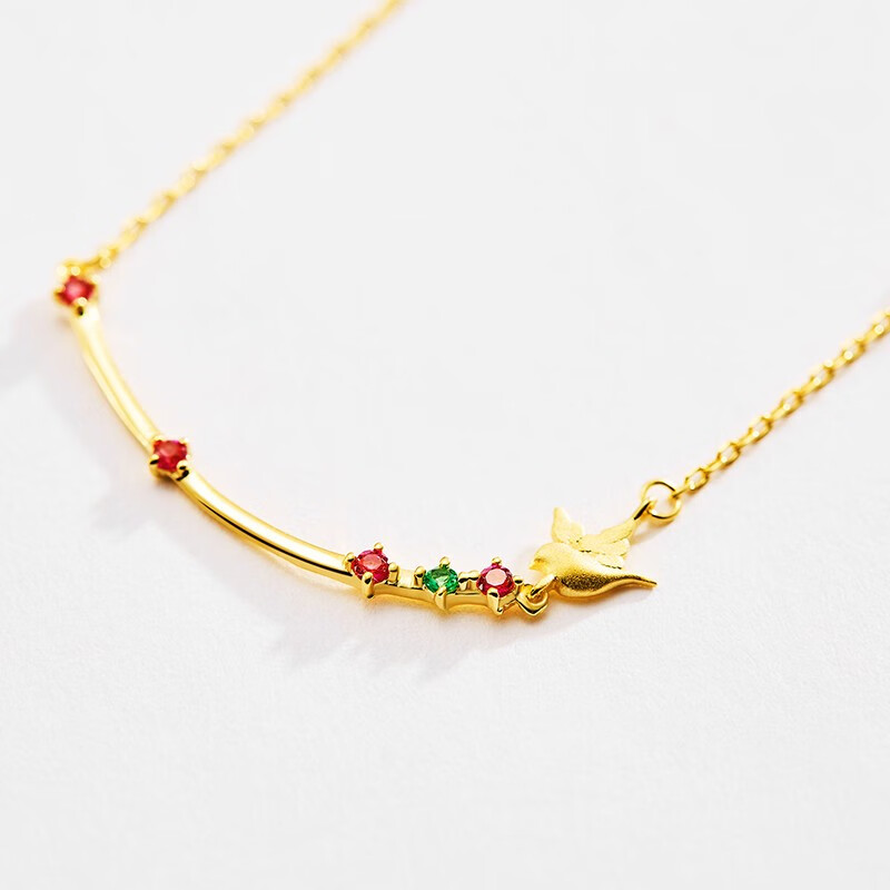 索缇朵 小鸟衔宝项链