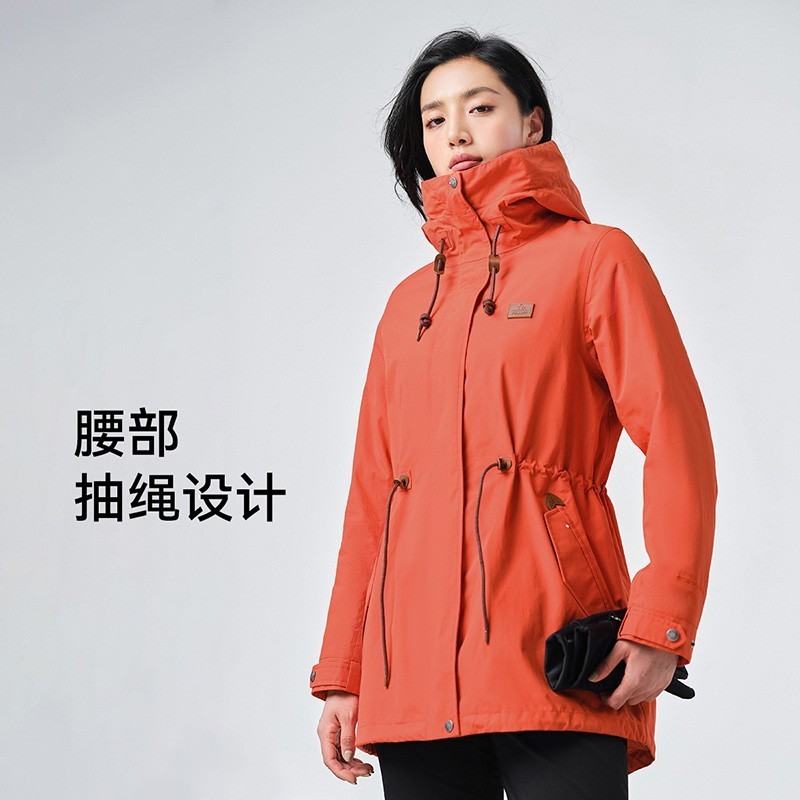 Tong Liya's same style boxy and star stormsuit women's and men's three in one or two-piece detachable mountaineering suit autumn winter tide brand lovers' windproof and waterproof outdoor suit windbreaker