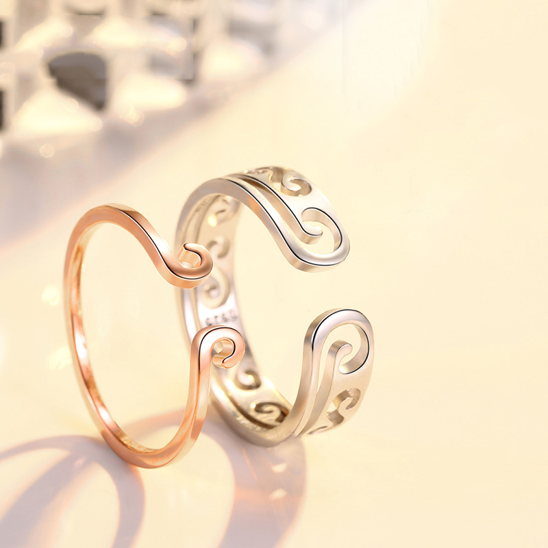 城市玉光紧箍咒情侣戒指