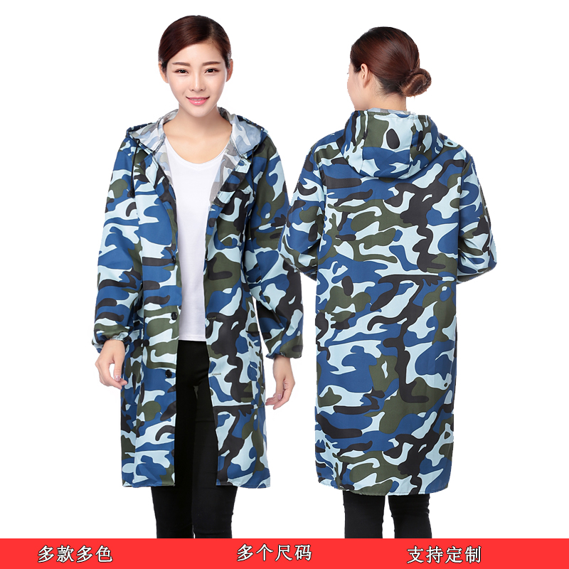 Long work clothes men's long coat dirt resistant women's cargo handling clothes labor protection coat camouflage coat coverlet handling clothes wear-resistant tooling can be invoiced