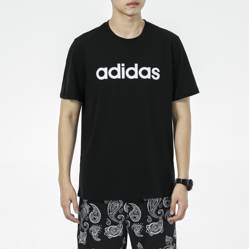 Adidas men's 2022 summer new sportswear half sleeve loose breathable fitness Cotton Short Sleeve T-Shirt