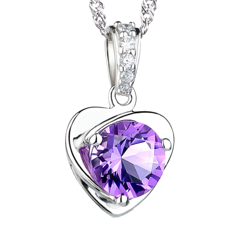 羽兰 S925银爱心项链