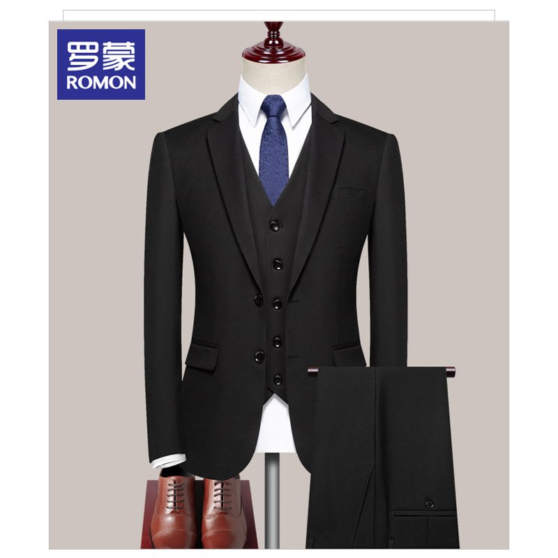 Romon suit suit men's 2021 summer business suit solid color business suit wedding dress coat men's 1sttzl012-a