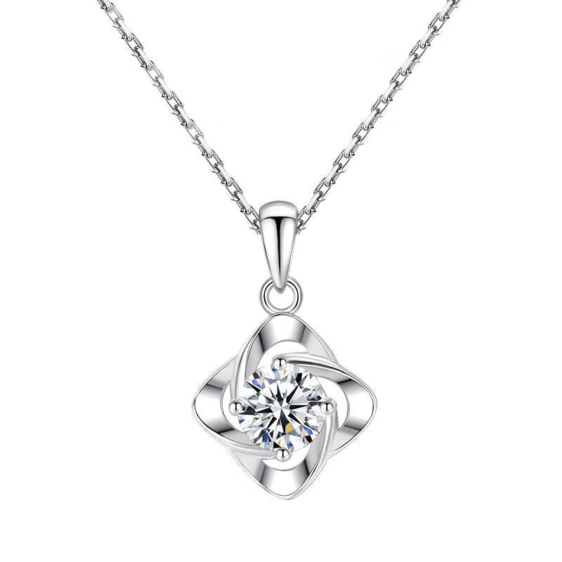 七可 四叶草项链