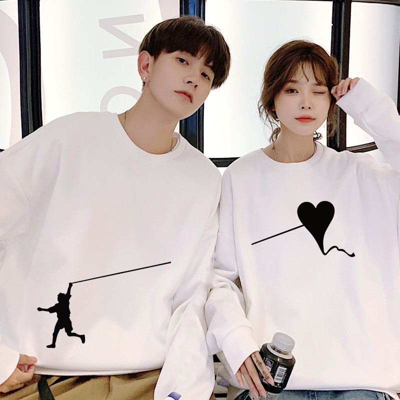 Shengyun [two pieces] couple's spring Plush sweater 2021 new loose trend thin French net red clothes, a sense of minority, a male and a female student coat